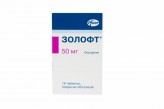 Золофт, табл. п/о пленочной 50 мг №14