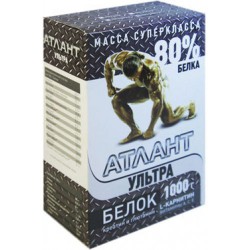 Протеин Атлант 1 кг 80% белка ультра