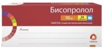 Бисопролол, таблетки покрытые пленочной оболочкой 10 мг 30 шт