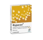 Фурасол, порошок для приготовления раствора для местного и наружного применения 100 мг 1 г 5 шт пакетики