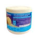 Бинт эластичный компрессионный, р. 5мх10см Интекс Про высокой растяжимости с индикатором натяжения и фиксаторами