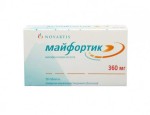 Майфортик, таблетки кишечнорастворимые покрытые оболочкой 360 мг 50 шт
