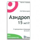 Азидроп, капли глазн. 15 мг/г 0.25 г №6