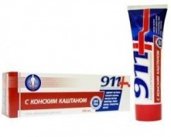 Гель-бальзам для ног 911 Ваша служба спасения Конский каштан 100 мл