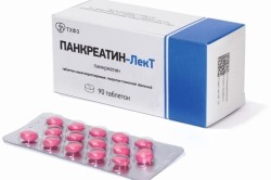 Панкреатин-ЛекТ табл. кишечнораств. п/о пленочной 90 шт.