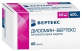 Диосмин-ВЕРТЕКС, табл. п/о пленочной 600 мг №60