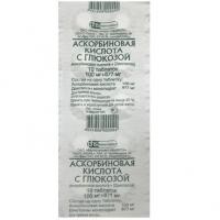 Аскорбиновая кислота с глюкозой табл. 100 мг+877 мг 10 шт.